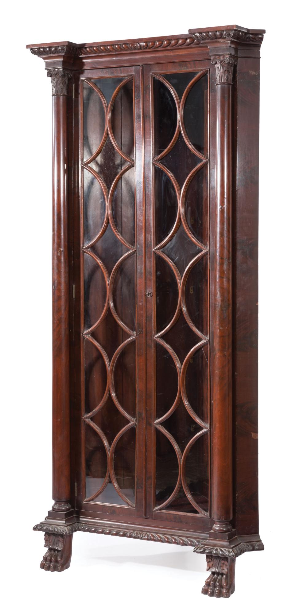 LATE CLASSICAL CARVED MAHOGANY 31a1bc