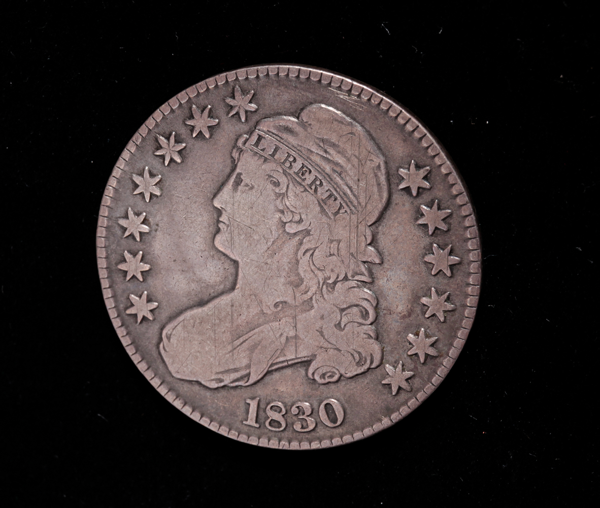 1830 SILVER CAPPED BUST HALF DOLLAR  31a244