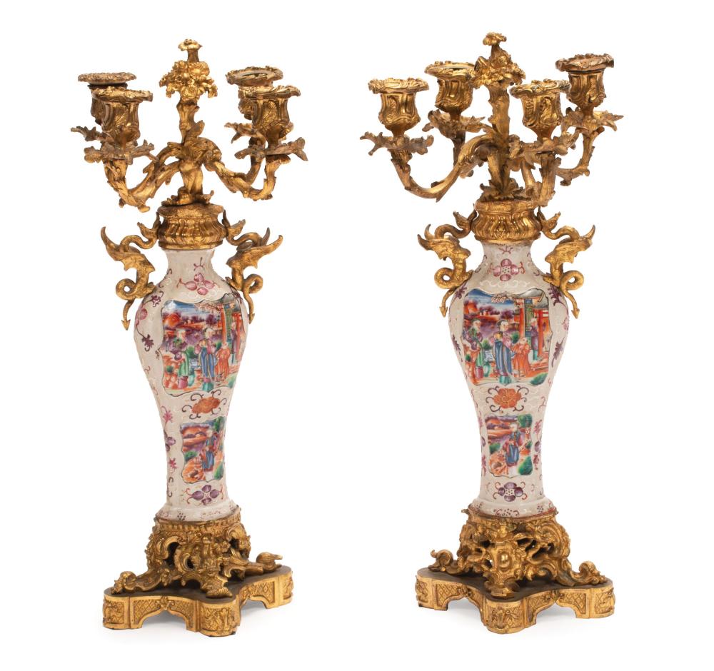 BRONZE-MOUNTED CHINESE EXPORT PORCELAIN