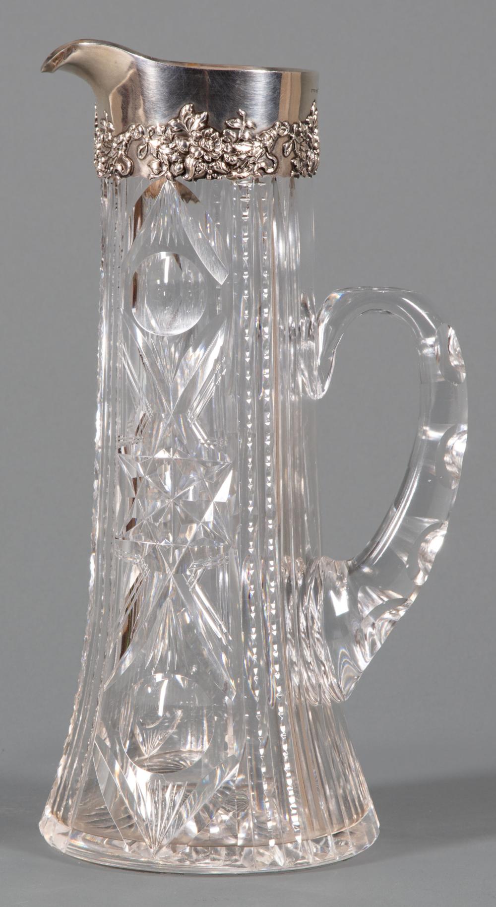 AMERICAN BRILLIANT CUT GLASS PITCHER  31a2f7