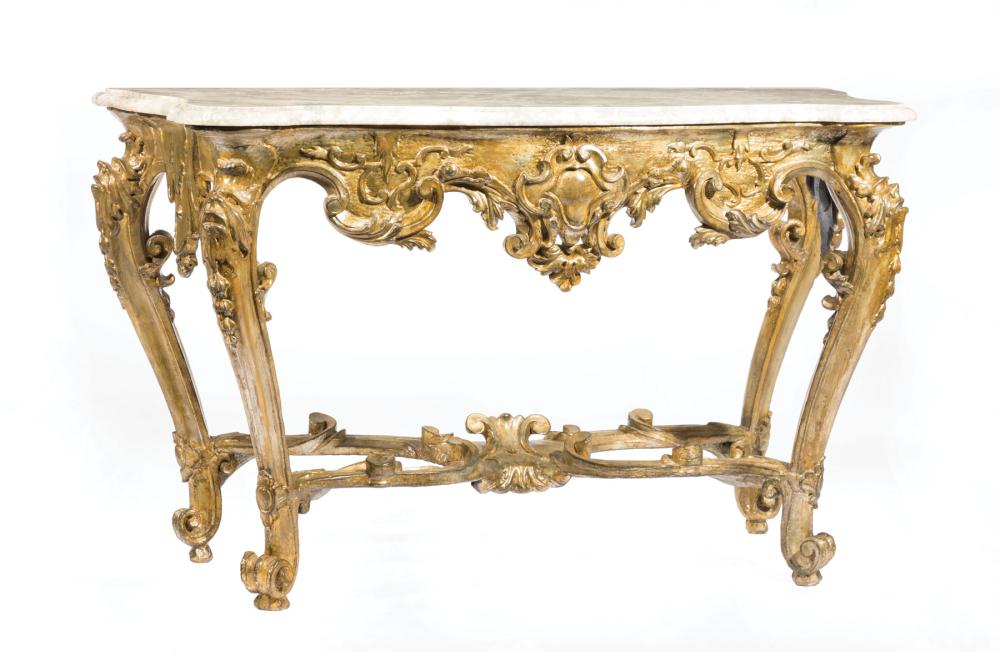 CONTINENTAL ROCOCO CARVED GILTWOOD