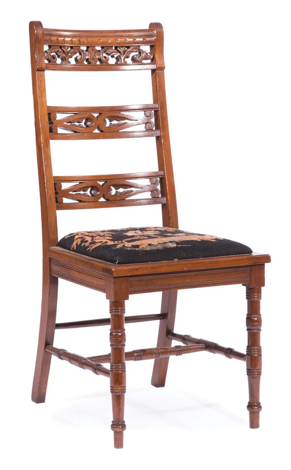 AMERICAN AESTHETIC CARVED MAHOGANY 31a38d