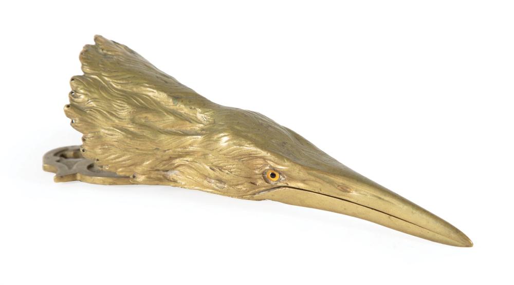 BRONZE RAVEN HEAD WALL MOUNTED 31a3cb