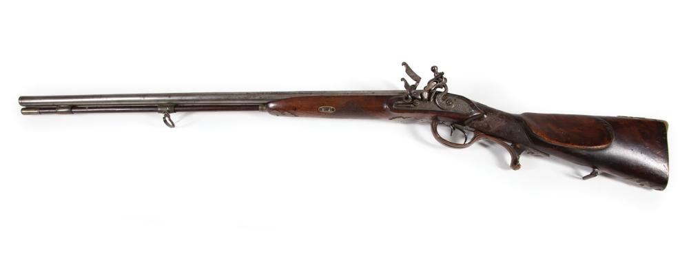 AUSTRIAN FLINTLOCK DOUBLE BARREL RIFLEFine