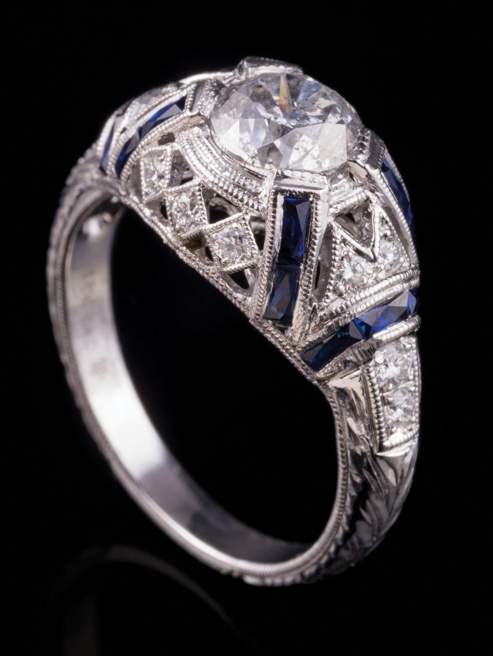 18 KT WHITE GOLD DIAMOND AND 31a515