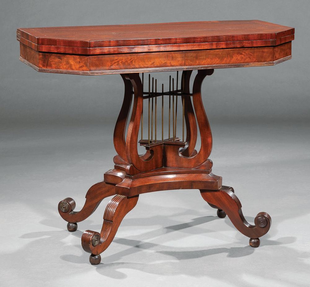 AMERICAN CLASSICAL INLAID MAHOGANY