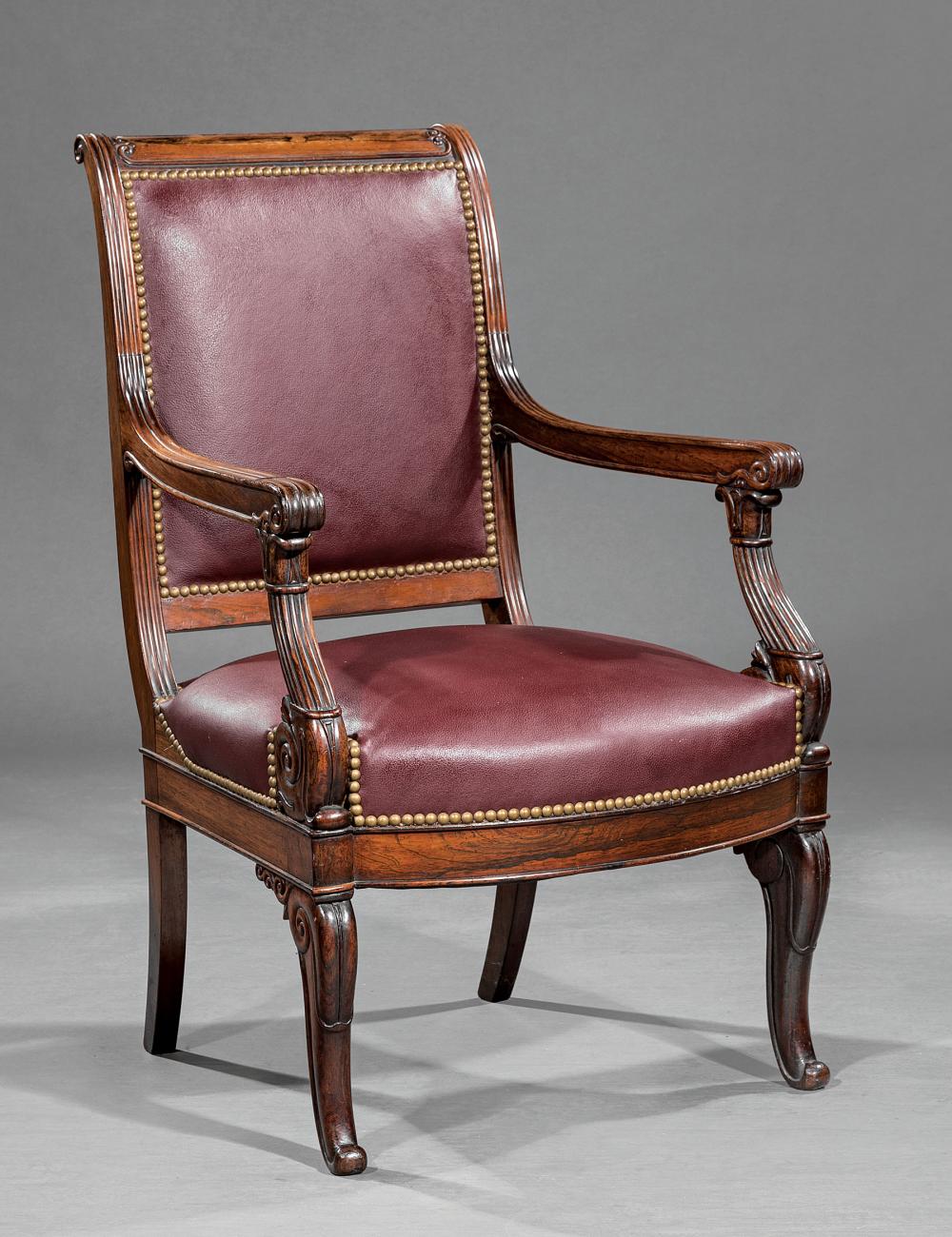 LOUIS PHILIPPE CARVED ROSEWOOD
