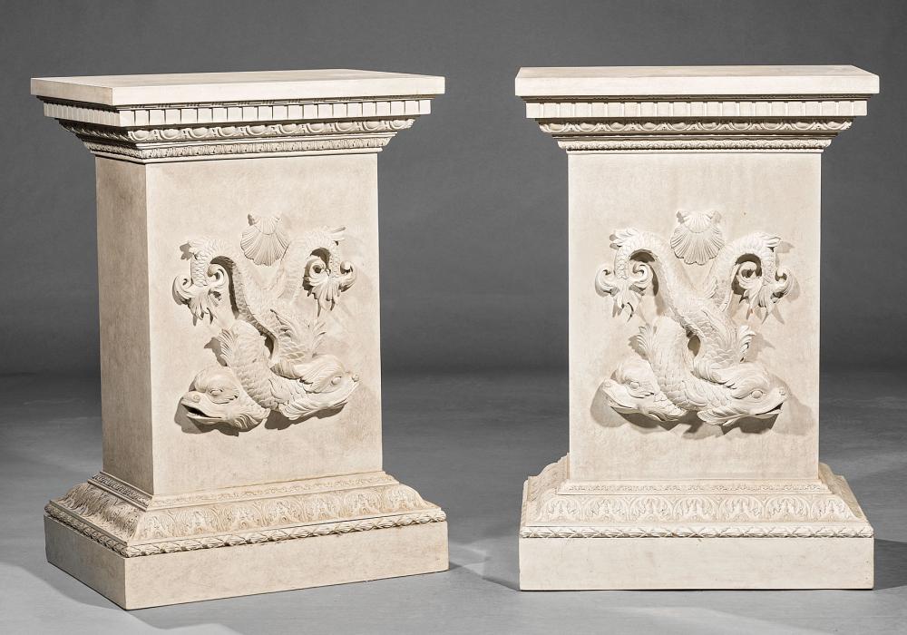 PAIR OF NEOCLASSICAL-STYLE FAUX