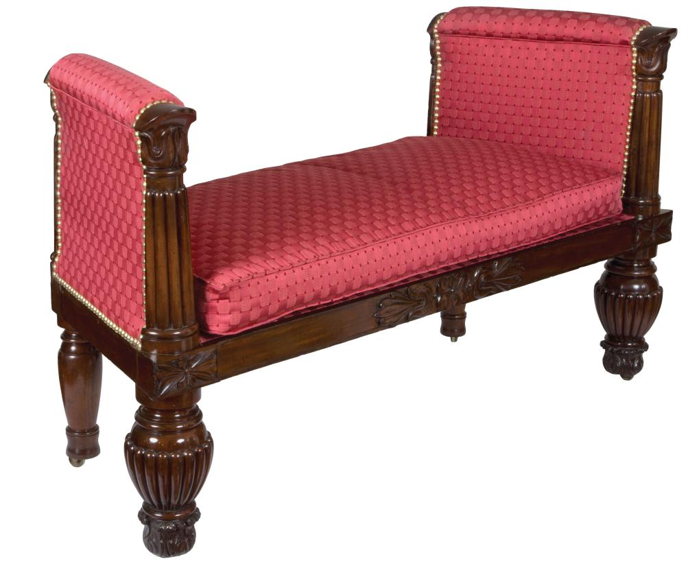 AMERICAN CLASSICAL CARVED MAHOGANY