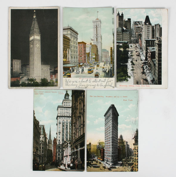 Lot of 45+ postcards from New York,