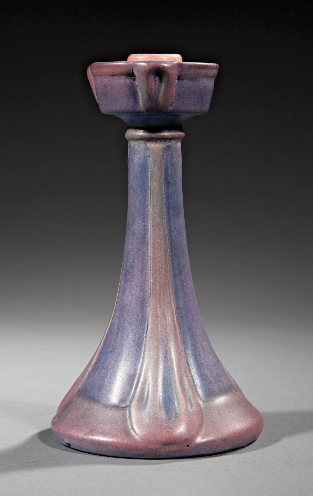 NEWCOMB COLLEGE ART POTTERY CANDLESTICKNewcomb