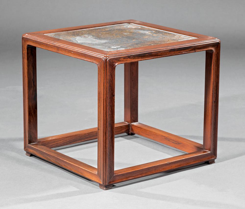 CHINESE HARDWOOD STOOL, QING DYNASTYChinese