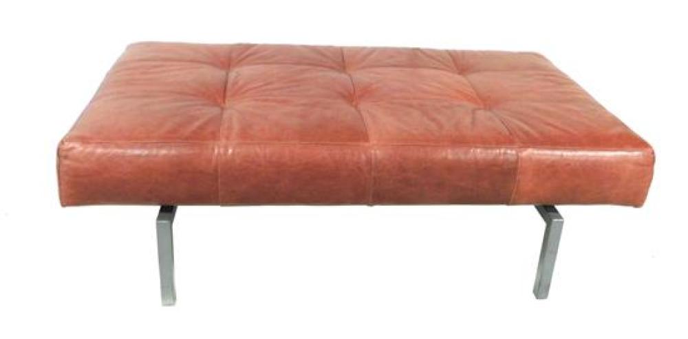 CONTEMPORARY LEATHER OTTOMAN BY 31ce29