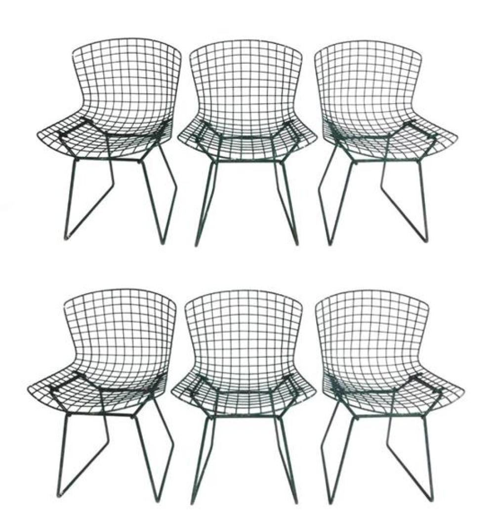 SIX HARRY BERTOIA KNOLL STYLE SIDE