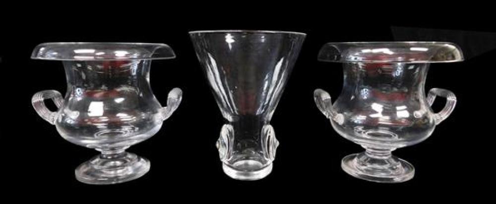 GLASS STEUBEN THREE PIECES INCLUDING  31ce99