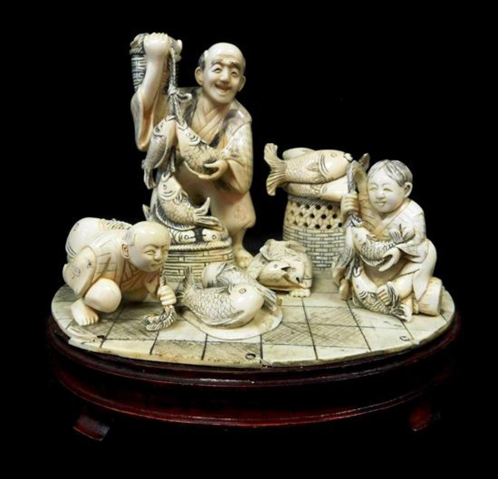 ASIAN IVORY CARVING JAPANESE  31cf14