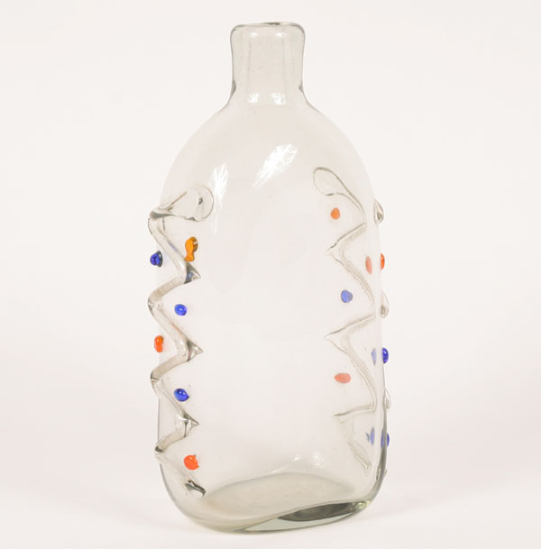 Mazzega Murano art glass bottle  4fb34