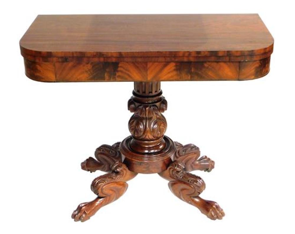 FEDERAL STYLE CARD TABLE 19TH 31d041