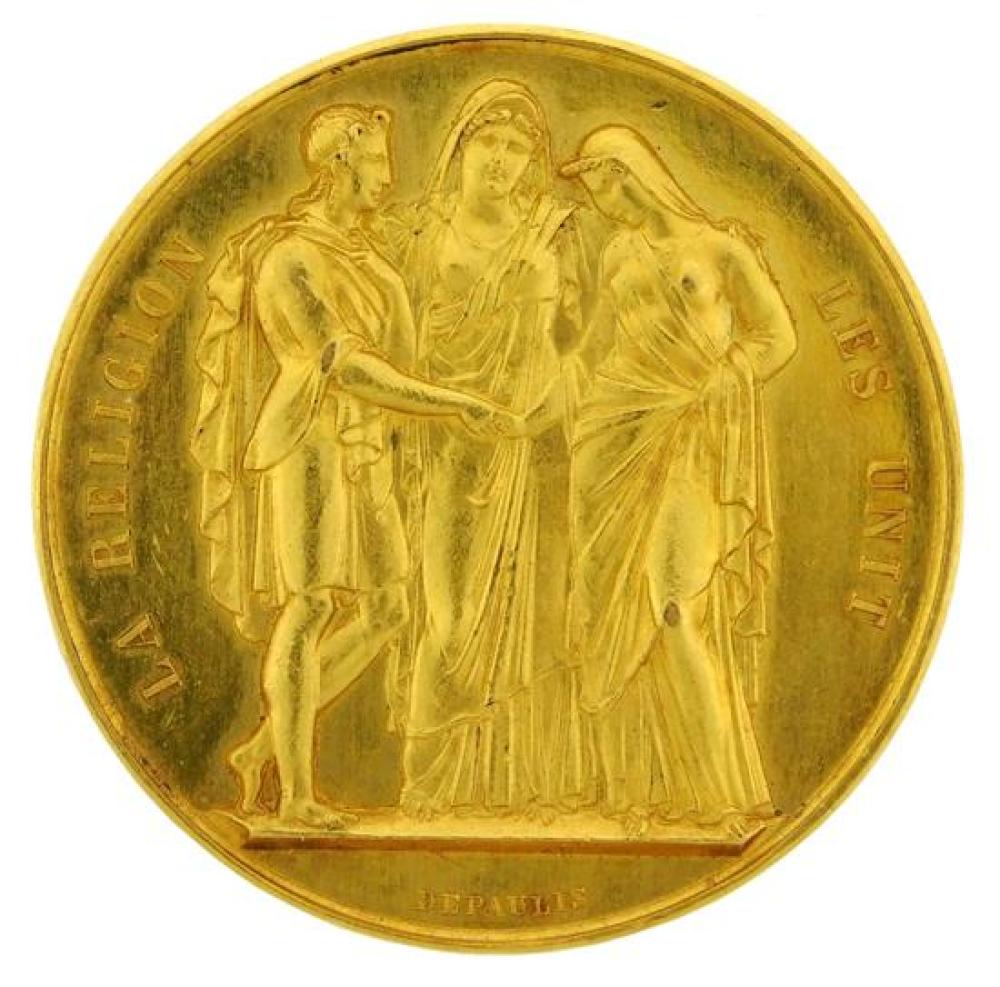 †COIN: FRENCH GOLD WEDDING COIN,