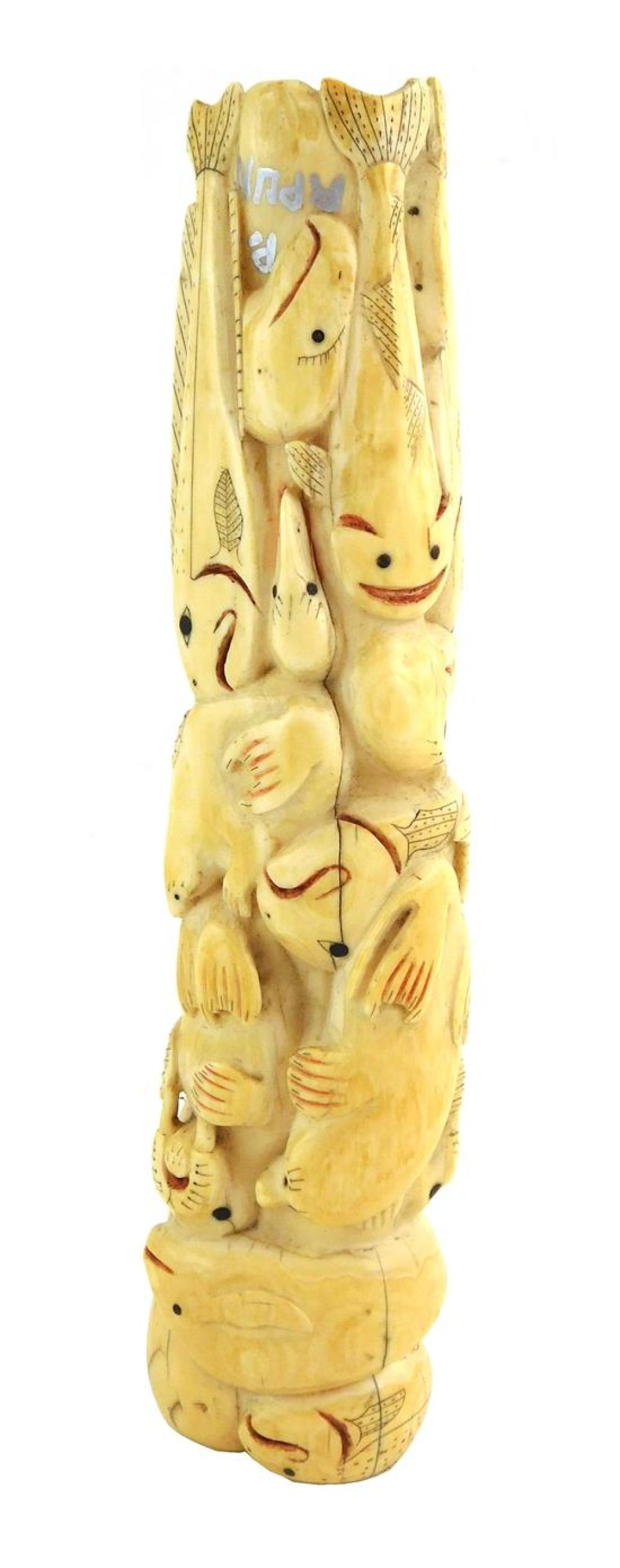 TRIBAL: NUNIVAK ISLAND CARVED IVORY