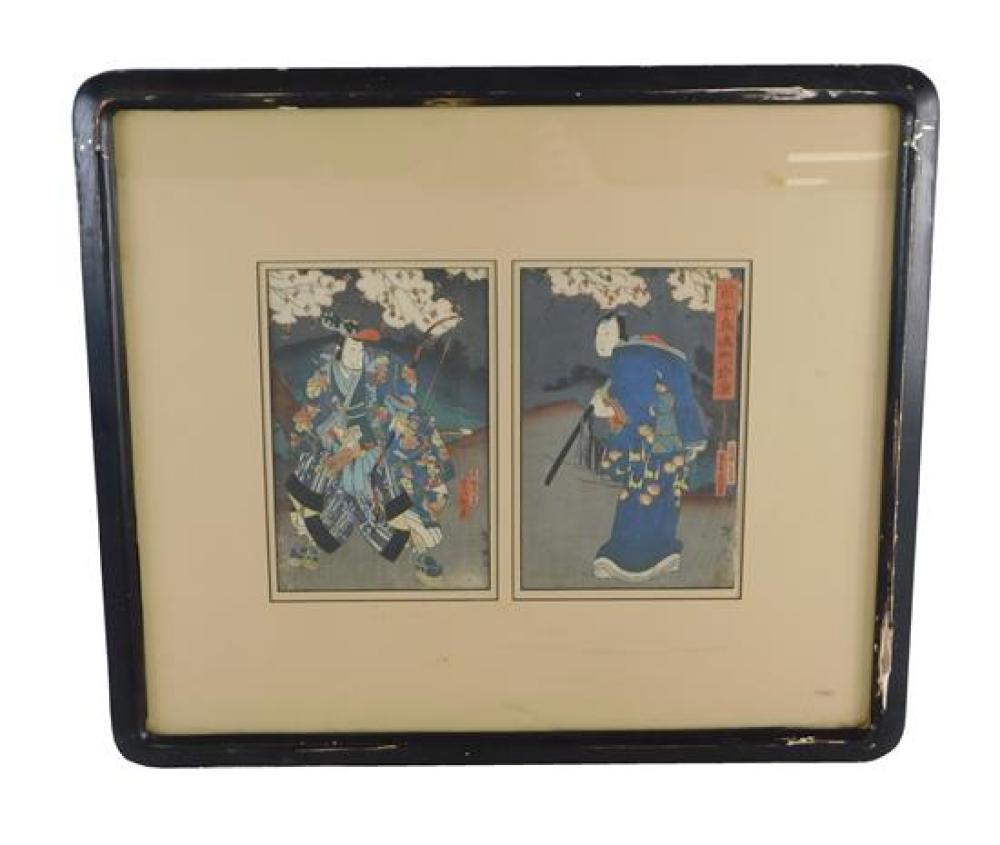 ASIAN 19TH C JAPANESE WOODBLOCK 31d095