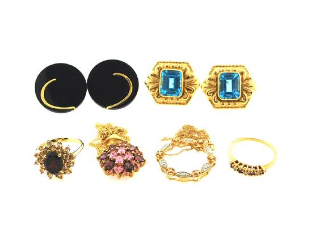 JEWELRY: SIX PIECES OF 14K JEWELRY: