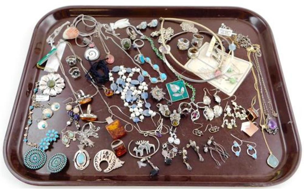 SILVER JEWELRY: 35+ PIECES, MOST