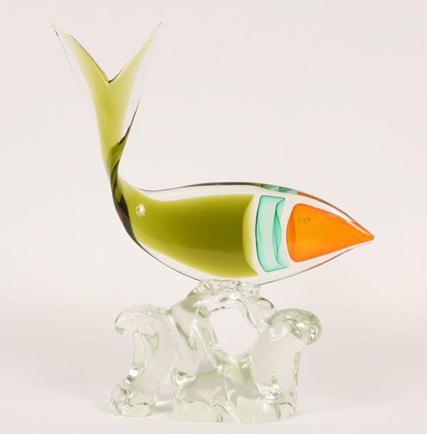 Salviati art glass fish sculpture by