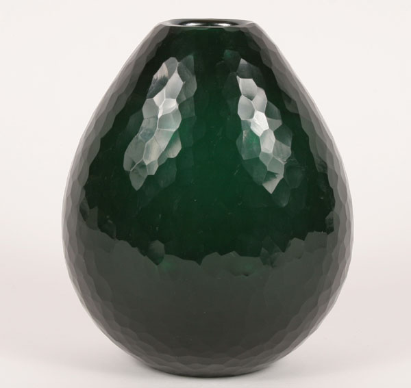 Murano art glass Battuto vase, in the