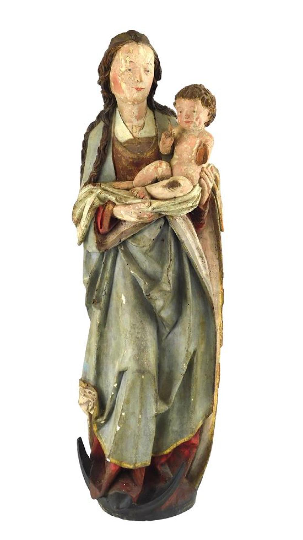 MADONNA AND CHILD ON A CRESCENT 31d171