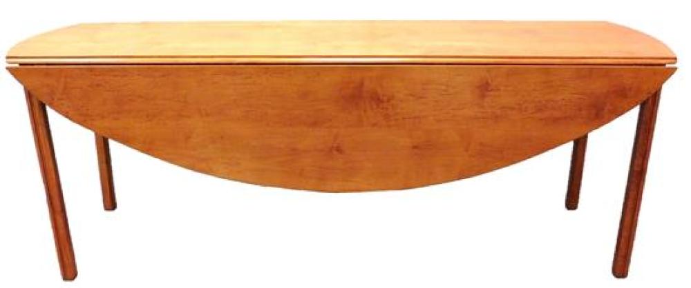 HARVEST TABLE, OBLONG TOP, DEMILUNE