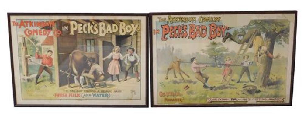 TWO PECK S BAD BOY FRAMED POSTERS  31d212