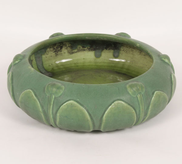 Hampshire Pottery low bowl, floral