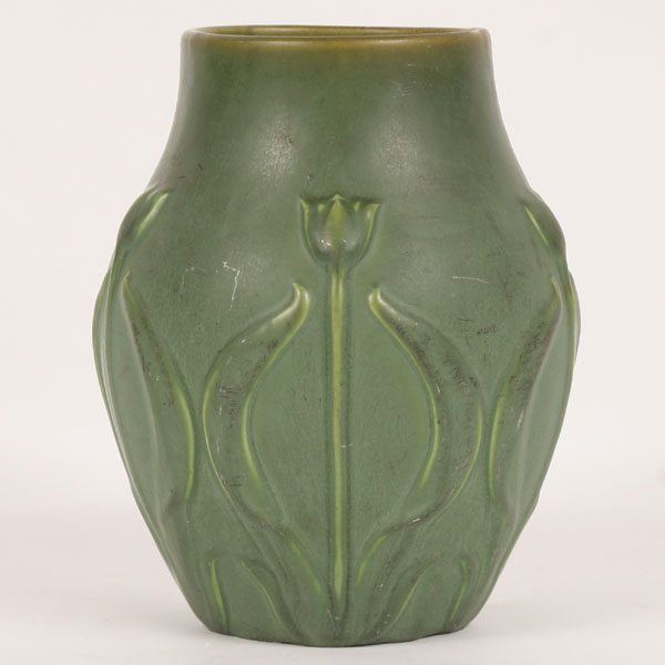 Hampshire Pottery tulip vase, matte