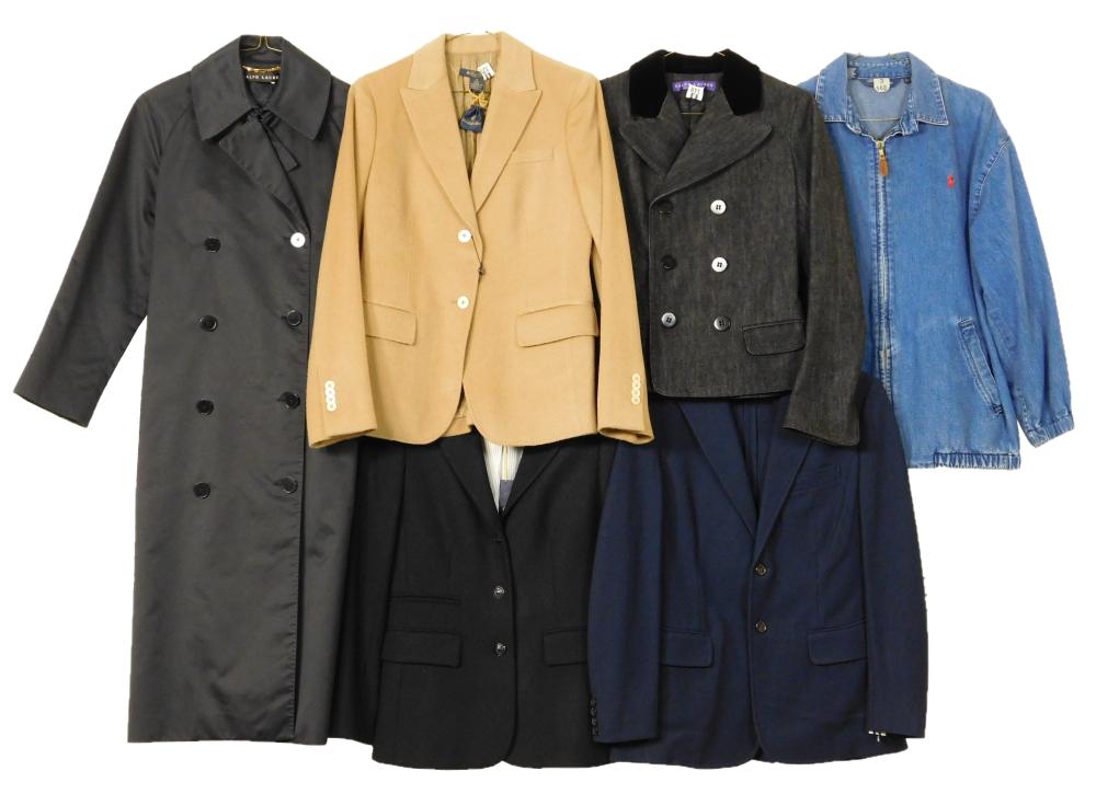 VINTAGE CLOTHING: SIX WOMENS COATS,