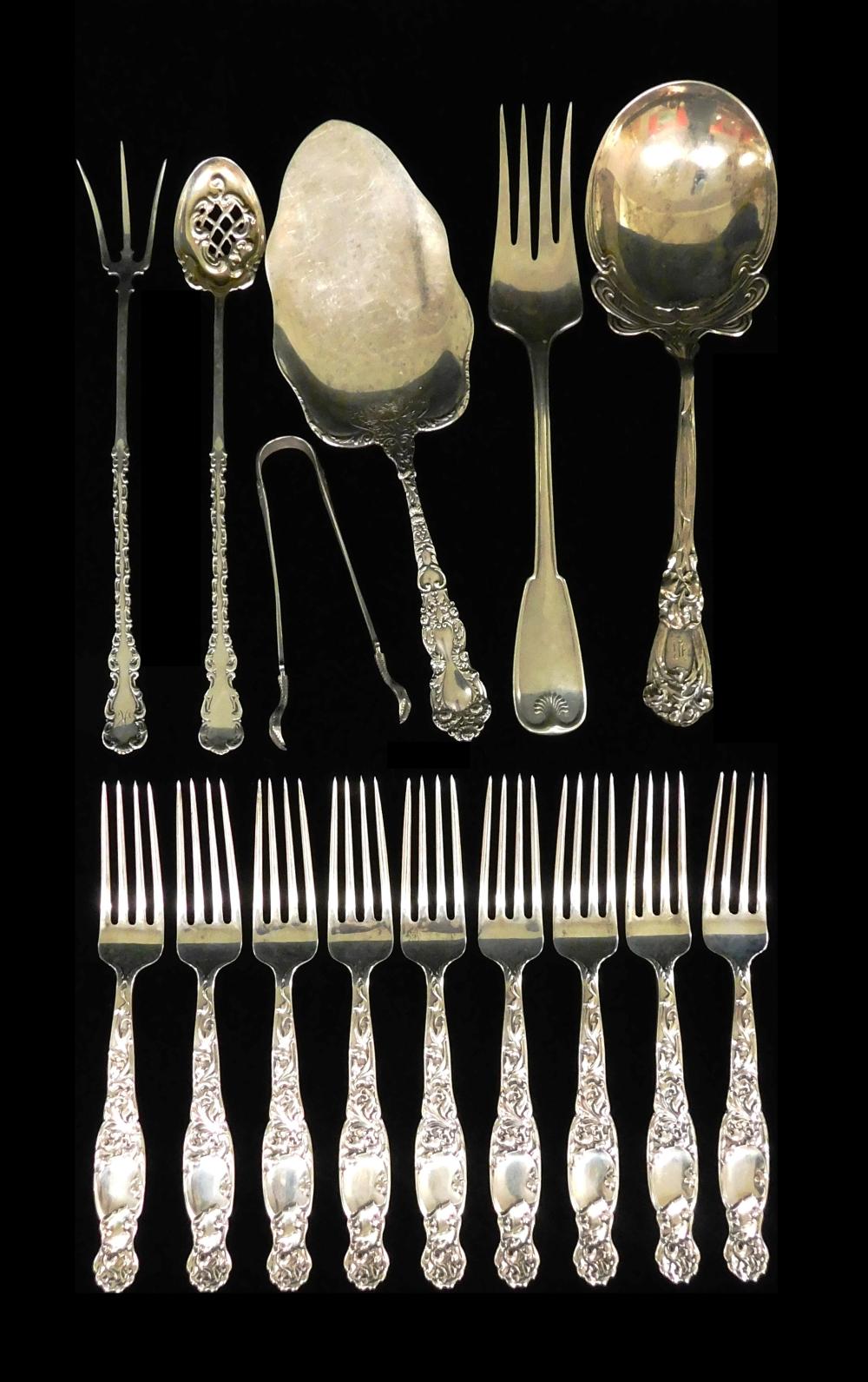 STERLING FIFTEEN PIECES OF STERLING 31d2aa