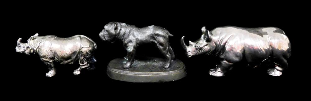 SILVER TWO STERLING RHINOSAUROUS 31d2dd