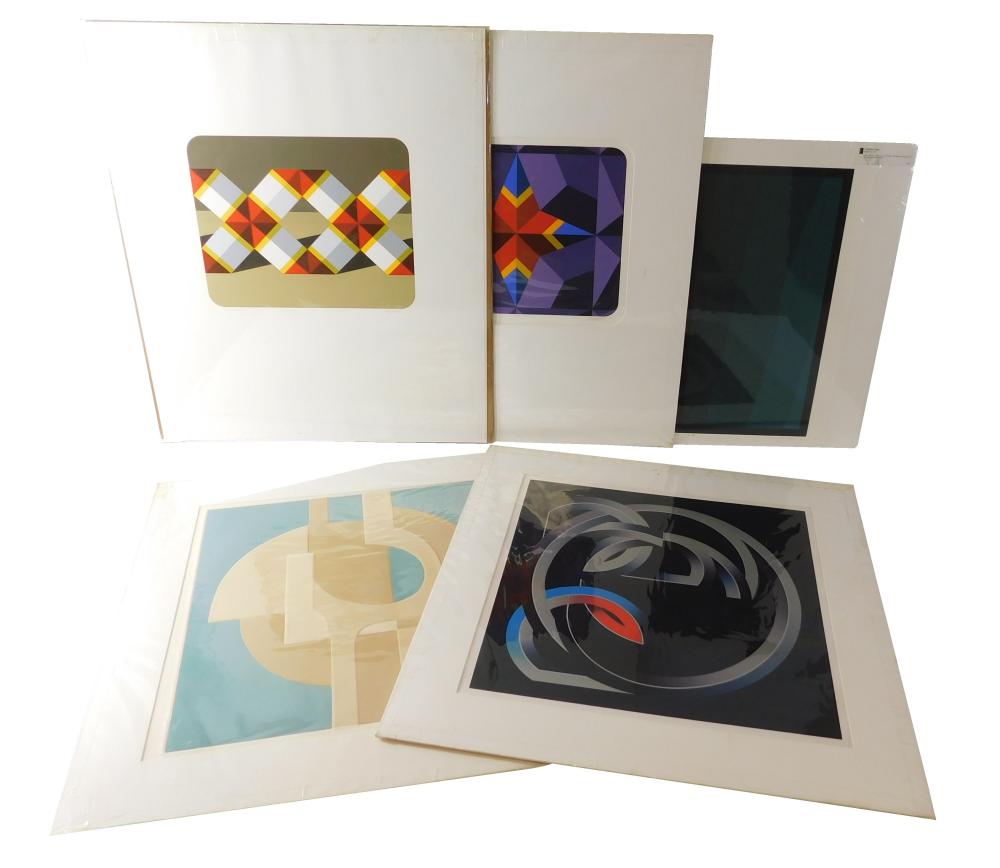 FIVE LARGE UNFRAMED MODERN PRINTS 31d2e2