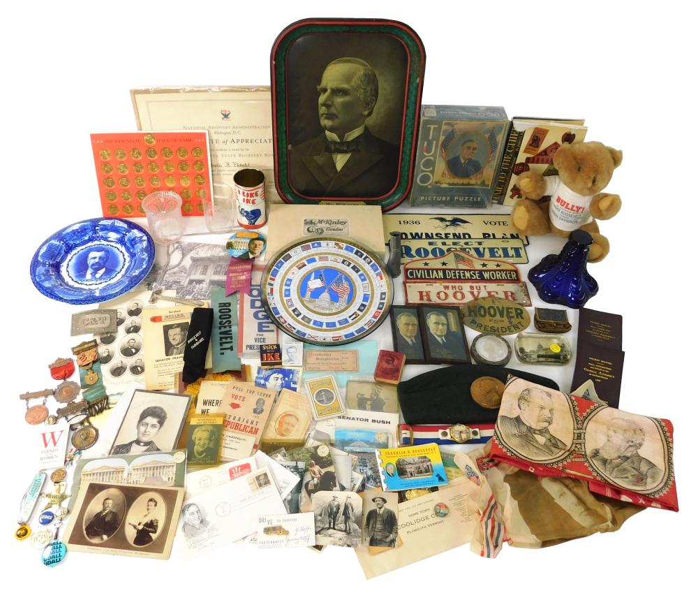 EPHEMERA: 50+ PIECES, MOSTLY ROOSEVELT