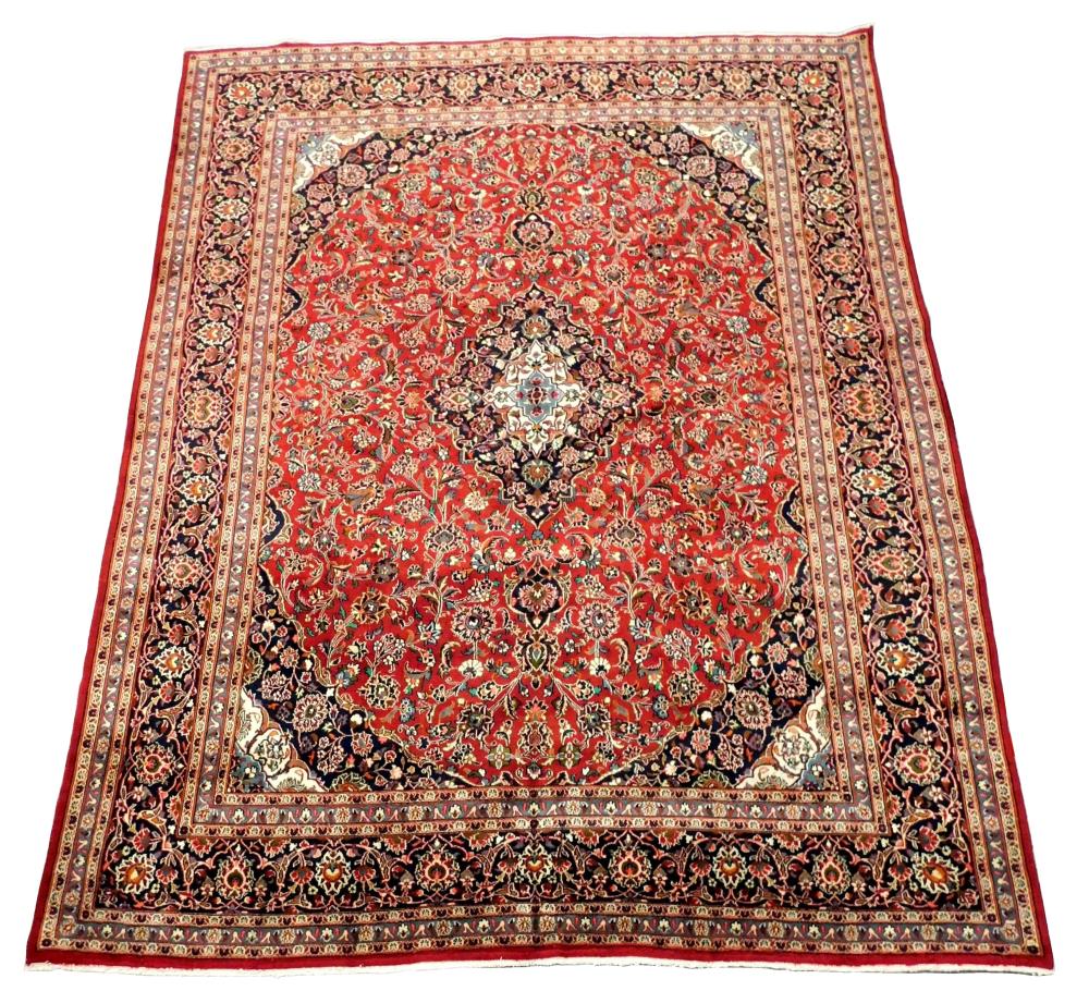 RUG PERSIAN KASHAN 12 6 X 9  31d359