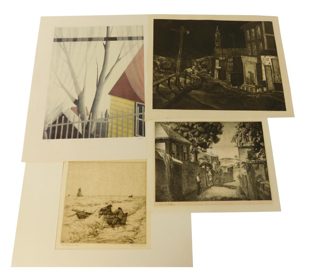 FOUR LOOSE PRINTS BY ROBERT KIPNESS,