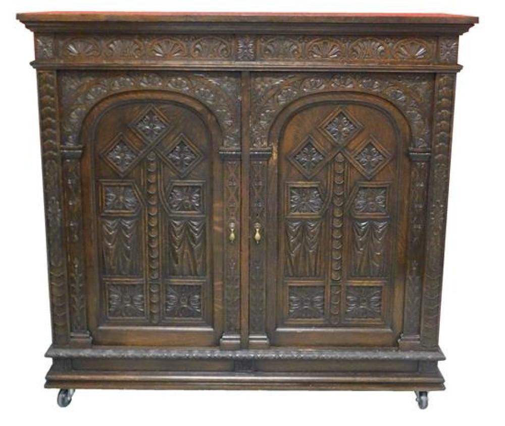 RENAISSANCE STYLE CABINET RAISED