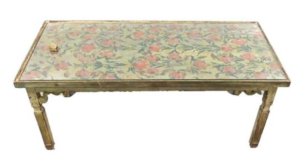 OBLONG COFFEE TABLE HAND PAINTED 31d3d4