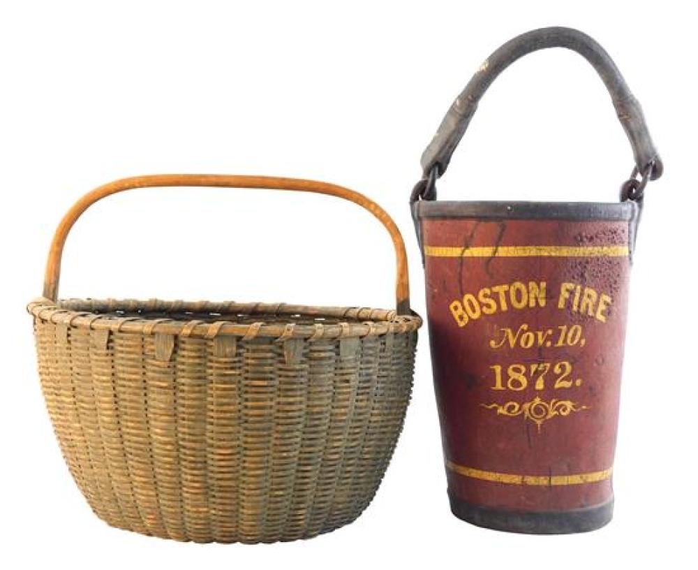 TWO 19 C BASKETS ONE FIRE BUCKET 31d401