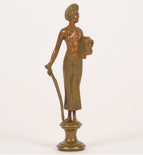 Art Nouveau seal Judith with sword 4fba2