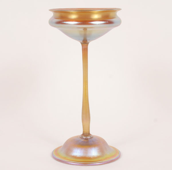 L C Tiffany gold Favrile art glass 4fba6