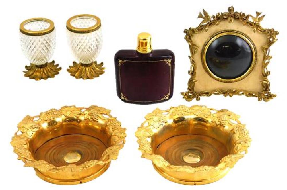 ASSORTMENT OF ORNATE GILT METAL