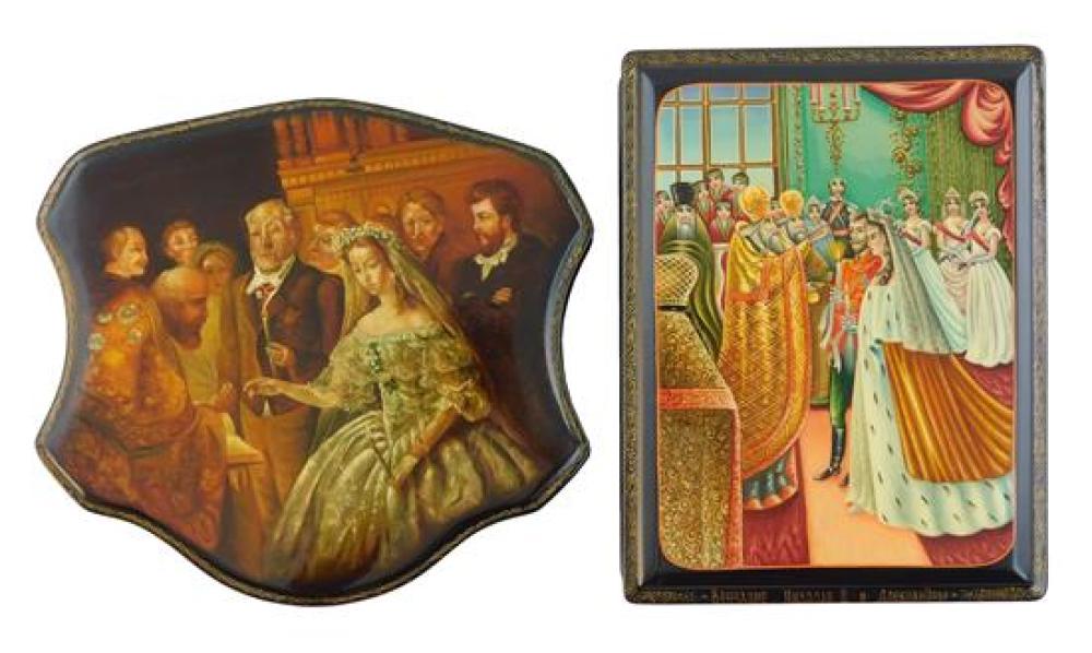 RUSSIAN HAND PAINTED LACQUER BOXES  31d48f