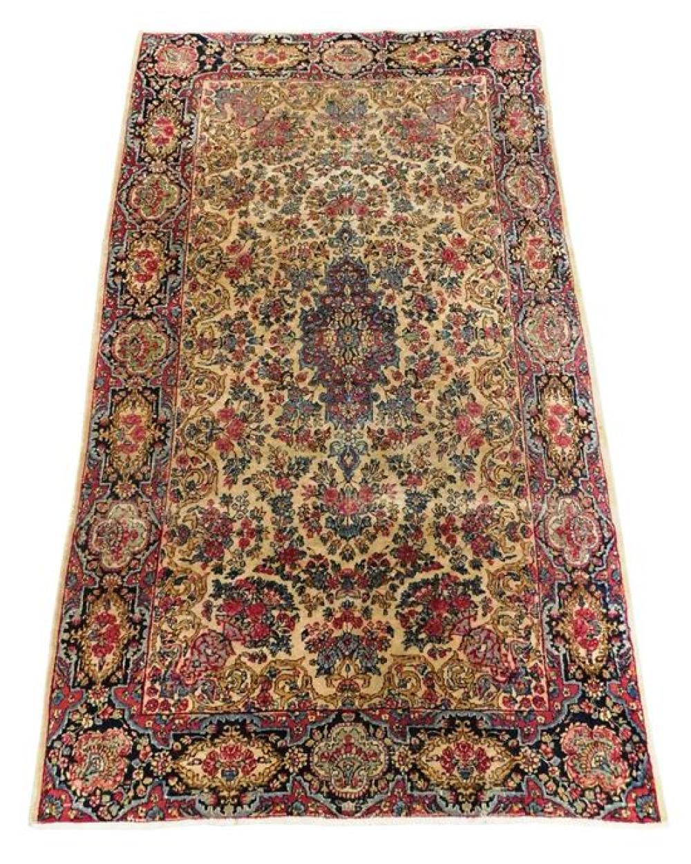 SEMI-ANTIQUE PERSIAN KIRMEN, 6'