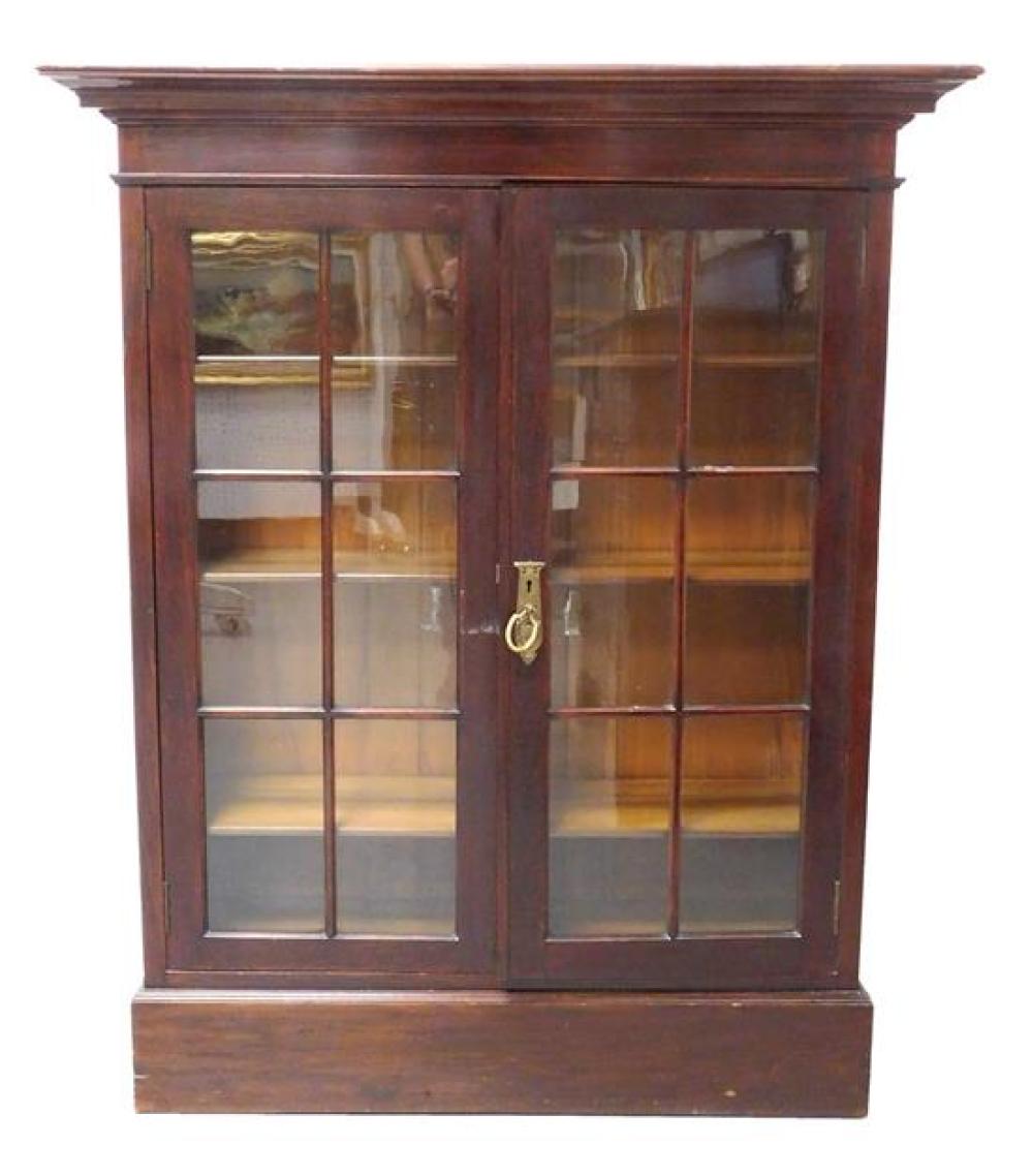 CABINET WITH SIX PANE GLASS DOORS  31d4f5